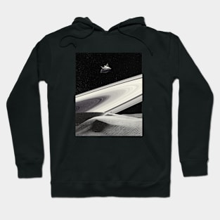 Watcher - Space Aesthetic Collage, Retro Futurism, Sci Fi Hoodie